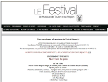 Tablet Screenshot of festivalmusiquetoulon.com